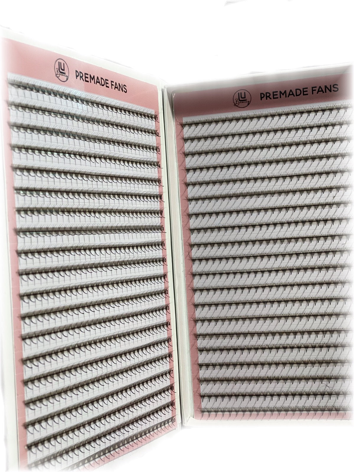 Hot Sale Private Label 5D XXL TRAYS 1200 FANS Loose Fans Premade Volume Fans Loose Eyelash Extension promade lashes