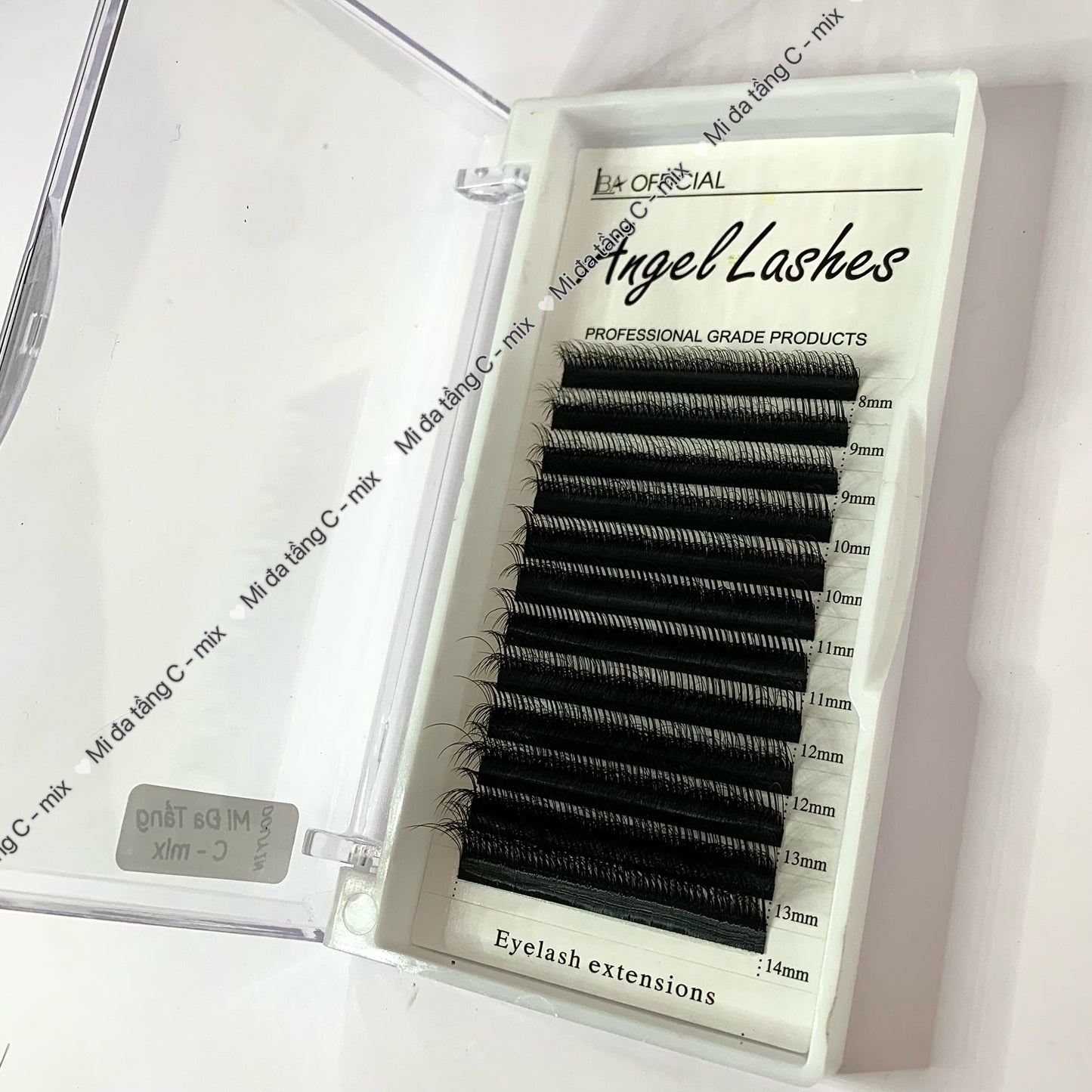 false eyelash extensions multi-layer eyelash extensions mix size 8-14