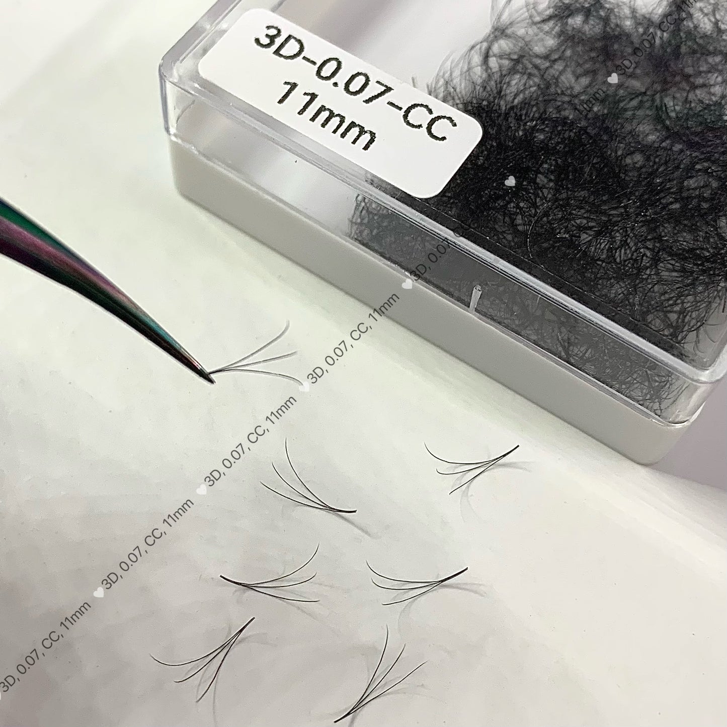 high quality ready-made 3D fan eyelashes 1000fans