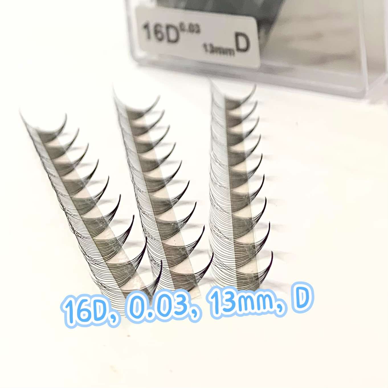 High Quality 16D Handmade Eyelash Extensions with Black Matte Base Directly from Vietnam 500FANS