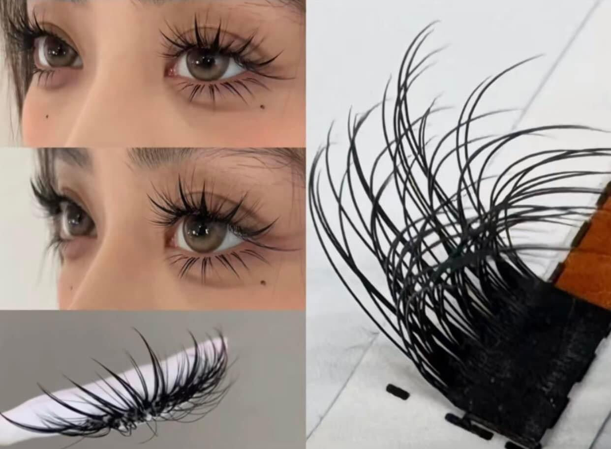 5d multi-layer eyelashes wispy wet lash tray mink lash matter lash