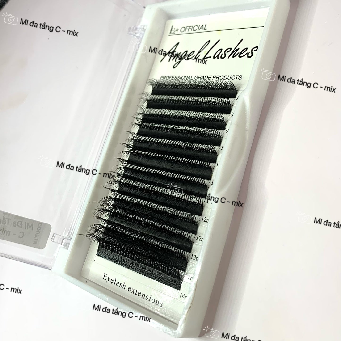 false eyelash extensions multi-layer eyelash extensions mix size 8-14