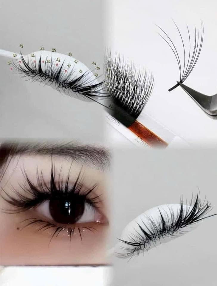 5d multi-layer eyelashes wispy wet lashtray mink lash matter lash