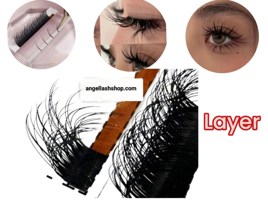 eyelash extensions layer lash wet lash mink lash wispy lash