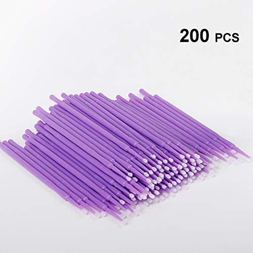 1.5mm Disposable Micro Brushes for Eyelash Extensions Glue Removal